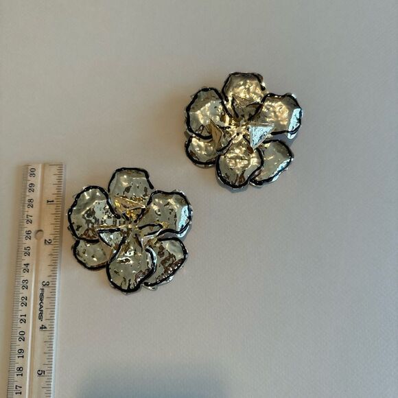 Flower statement earrings N1012 - Picture 3 of 6